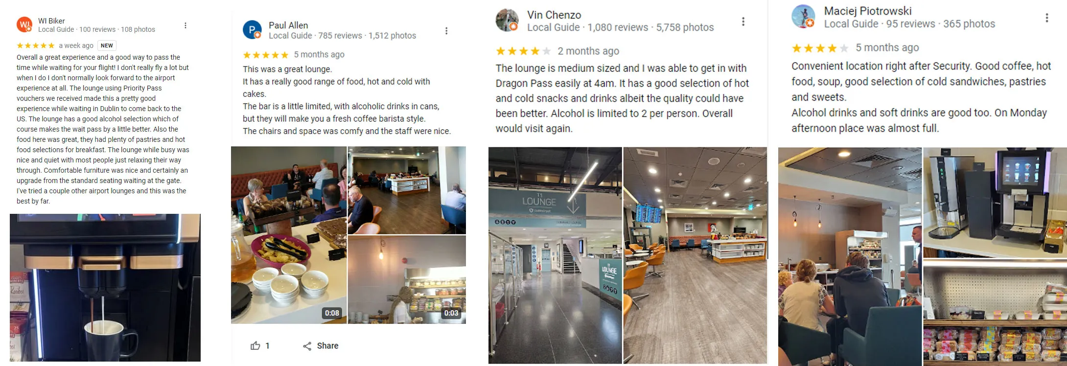 Dublin airport terminal 1 lounge reviews