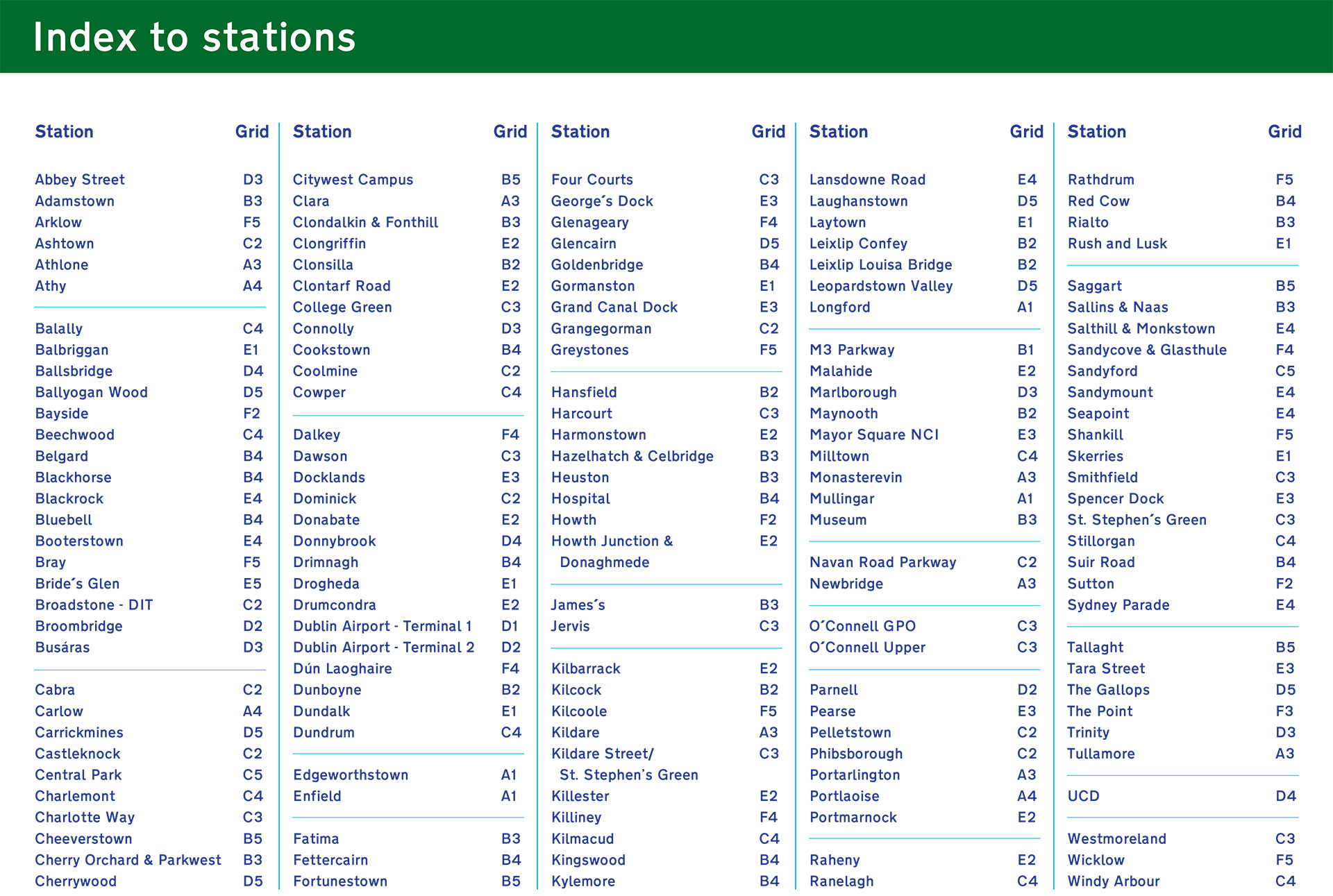 Train Stations to Dublin Airport